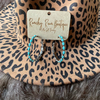 2″ Navajo Style Texture Hoop Earrings