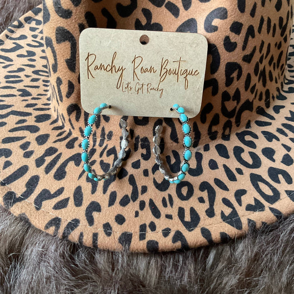 2″ Navajo Style Texture Hoop Earrings