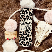 Leopard Stay Wild 20oz Skinny Tumbler