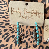 2″ Navajo Style Texture Hoop Earrings