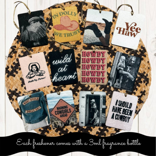 Western Cowgirl Car Freshener Bundle